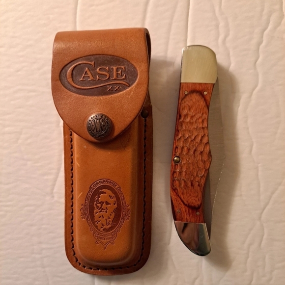 CASE XX USA #6265 SS JIGGED PAKKA WOOD FOLDING HUNTER KNIFE 4 Dots 1025-Cb10